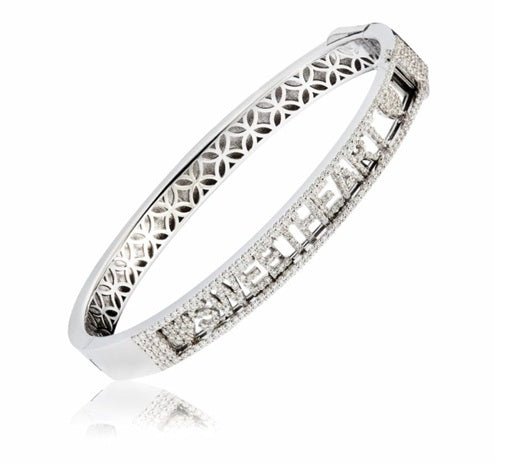 RF Jewels Iconic Motion® Slim Diamond Personalised Bangle